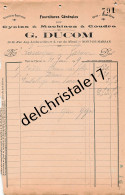 40 0247 MONT DE MARSAN LANDES 1919 Fournitures Cycles Machines à Coudre G. DUCOM Rue LESBAZEILLES à LARAIGNEZ - Straßenhandel Und Kleingewerbe