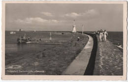 Poland Polska Germany Deutschland, Swinemuende Swinoujscie, Osteebad Ostmole, Lighthouse Leuchtturm Ship Ships - Pologne