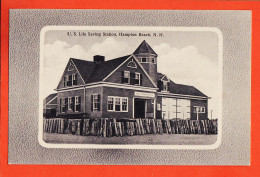 33653 / ⭐ ♥️  HAMPTON Beach N.H New Hampshire US Life Saving Station 1910s ● THOMSON & THOMSON 134 Boston  - Altri & Non Classificati