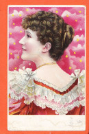 33882 / ⭐ ♥️ ● Illustration Jeune Femme Portrait De Dos 1900s  - Antes 1900