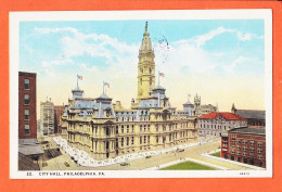 33662 / ⭐ PHILADELPHIA PA-Pennsylvania CITY HALL 1927 à Veuve LEGER Le Havre Published By SABOLD HERB USA - Philadelphia