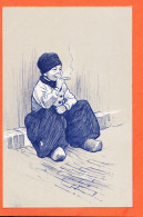 33671 / ⭐ Brüder KOHN Wien Ethnic Nederlands Type (6) 1900s Jonge Nederlandse Jongen Die Tabak Rookt Tabac - Antes 1900