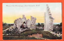 33645 / ⭐ ADIRONDACK N.Y Lake CHAMPLAIN Ruins Of Fort TICONDEROGA 1908 à Melle MILHAU 40 Rue Fagerie Castres  - Adirondack