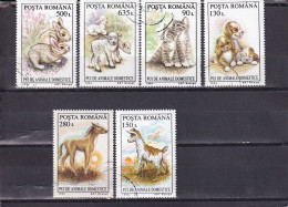 SA03 Romania 1994 Young Domestic Animals Used Stamps - Usado