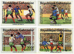 727630 HINGED GABON 1989 ELIMINATORIAS DE LA COPA DEL MUNDO DE FUTBOL. ITALIA-90 - Gabón (1960-...)