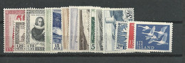 1956 MNH Iceland, Year Complete, Postfris** - Años Completos