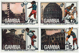 727632 HINGED GAMBIA 1989 COPA DEL MUNDO DE FUTBOL. ITALIA-90 - Gambia (1965-...)