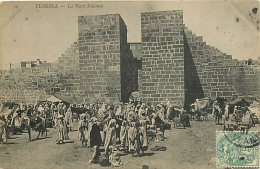 Algérie - Tebessa - La Porte Salomon - Animée - Oblitération Ronde De 1907 - CPA - Voir Scans Recto-Verso - Tebessa