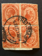 RSA  SG 5a   1 1/2d Brown In A Pair Of Tete-beches, On A Piece CV £36 - Used Stamps