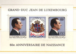 Luxembourg -1981 - BF 60eme Anniversaire De La Naissance Du Prince Jean - Neufs** - MNH - Blocks & Sheetlets & Panes