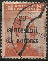 TRTT5U1,1919 Terre Redente - Trento E Trieste, Sassone Nr. 5, Francobollo Usato Per Posta °/ - Trentino & Triest