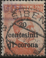 TRTT5U2,1919 Terre Redente - Trento E Trieste, Sassone Nr. 5, Francobollo Usato Per Posta °/ - Trente & Trieste