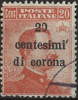 TRTT5U3,1919 Terre Redente - Trento E Trieste, Sassone Nr. 5, Francobollo Usato Per Posta °/ - Trente & Trieste