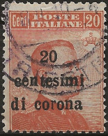 TRTT5U6,1919 Terre Redente - Trento E Trieste, Sassone Nr. 5, Francobollo Usato Per Posta °/ - Trentin & Trieste