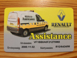 Renault Assistance Club Card Hungary - Andere & Zonder Classificatie