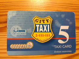 City Taxi Customer Card Hungary - Otros & Sin Clasificación