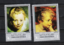 Yemen  Y.A.R.  -  1968. Rubens. Visi Di Bimbi. Children's Faces. MNH - Rubens