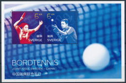 Mi Block 45 MNH ** Joint Issue China / Table Tennis, Ping Pong, Deng Yaping, Jan-Ove Waldner - Nuevos