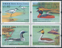 Mi 1113-16 ** MNH / Birds, Recurvirostra Avosetta, Podiceps Auritus, Gavia Arctica, Podiceps Cristatus, Joint Issue - Nuevos