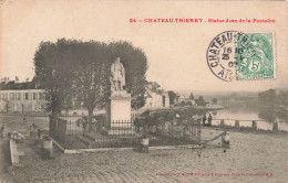 FRANCE - Château Thierry - Statue Jean De La Fontaine - Carte Postale Ancienne - Chateau Thierry