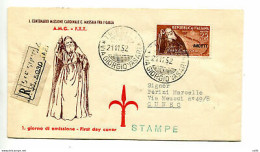 Trieste A - Massaia Su Busta FDC Racc. - Mint/hinged