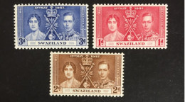 1937 - Swaziland - Coronation Of King George VII And Queen Elizabeth - Unused - Swasiland (...-1967)