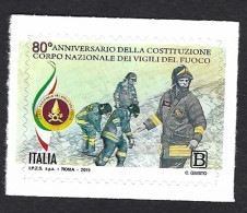 Italia, Italy, Italien, Italie 2019; Logo Del Corpo Nazionale Dei Vigili Del Fuoco, Firefighters, Les Pompiers. - Timbres