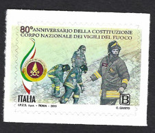 Italia, Italy, Italien, Italie 2019; Logo Del Corpo Nazionale Dei Vigili Del Fuoco, Firefighters, Les Pompiers. - Postzegels