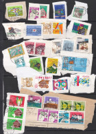 001147/ Switzerland 1970/98 Collection On Paper (34) Useful Postmarks - Collections (without Album)