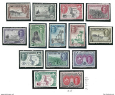 1945 NYASALAND -  SG 144/157  14 Valori  MLH/*    20s.  MNH/** - Autres & Non Classés