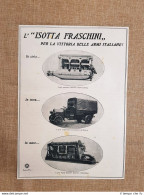 Isotta Fraschini Cielo Terra Mare E Prodotti Da Toeletta PIM Pubblicità Del 1918 - Autres & Non Classés