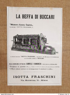Isotta Fraschini Beffa Di Buccari E Gio.Ansaldo Obici Da 149 Pubblicità Del 1918 - Autres & Non Classés