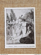 Gesù E Le Pie Donne Quadro Di C. Bonora Via Crucis Stampa Del 1928 - Autres & Non Classés