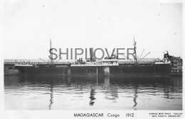 Cargo Français MADAGASCAR - Carte Photo éditions Marius Bar - Bateau/ship/schiff - Commerce