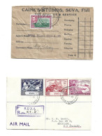 GREAT BRITAIN UNITED KINGDOM ENGLAND COLONIES - FIJI -  POSTAL HISTORY LOT - Fidji (...-1970)