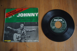 JOHNNY HALLYDAY  LES ROCKS LES PLUS TERRIBLES VOL 3 SP POCHETTE CARTON1964 VARIANTE - 45 Rpm - Maxi-Singles