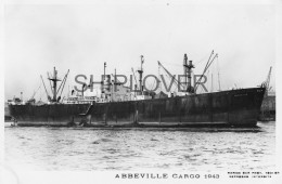 Cargo Français ABBEVILLE - Carte Photo éditions Marius Bar - Bateau/ship/schiff - Commercio