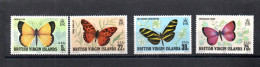 Virgin Islands 1978 Satz 344/47 Schmetterlinge/Butterflies Postfrisch - Iles Vièrges Britanniques