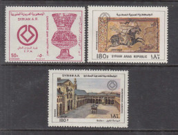 1981 Syria UNESCO Antiquities Museum Mosque Complete Set Of 3 MNH - Syria