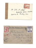 GREAT BRITAIN UNITED KINGDOM ENGLAND COLONIES - ANTIGUA - POSTAL HISTORY LOT - CENSORED - 1858-1960 Colonia Britannica