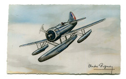 Carte Aviation : Loire 21 Illustrateur A  Régnier    A   VOIR    !!!! - 1919-1938: Between Wars