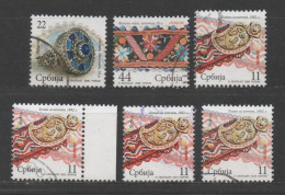 Serbia, Used, 2009, 2012, 2013, 2018, Michel 273 I, II, III, V, 274, 275 - Serbia