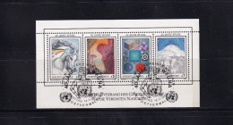 SA03 United Nations Vienna 1986 The 40th Anniversary Of WFUNA Minisheet - Used Stamps