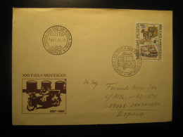 HUNGARY Budapest 1987 Fdc Cancel Cover Ambulance Van Stage Coach Stagecoach Sante Medicine Medecine Health - Geneeskunde