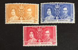 1937 - Northern Rhodesia - Coronation Of King George VII And Queen Elizabeth -  Unused - Rodesia Del Norte (...-1963)