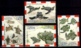 ARUBA 2003 - Michel Nr. 313/316 - MNH ** - Fauna - Endangered And Protected Animals: Newly Hatched Turtles - Curazao, Antillas Holandesas, Aruba