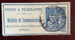 TF 032 - Timbre Téléphone N° 24 Année 1897 - Telegraph And Telephone