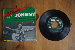 JOHNNY HALLYDAY  LES ROCKS LES PLUS TERRIBLES VOL 3 SP POCHETTE CARTON1964 VARIANTE - 45 Rpm - Maxi-Single