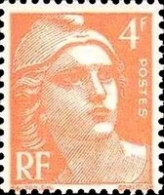 France - Yvert & Tellier N°808 - Type Marianne De Gandon 4f Orange - Neuf** NMH Cote Catalogue 3,40€ - 1945-54 Marianne Of Gandon