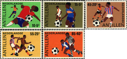 727669 HINGED ANTILLAS HOLANDESAS 1985 FUTBOL - Antillas Holandesas